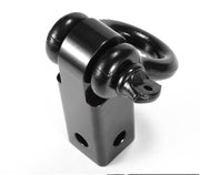 Black metal recovery hitch for 4x4 vehicles, ideal as a tow bar or recovery point