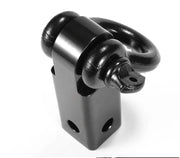 Black metal recovery hitch for 4x4 vehicles, ideal as a tow bar or recovery point