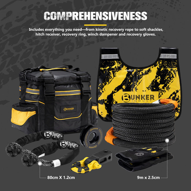 Bunker Indust 4x4 Recovery Kit | 10-Piece