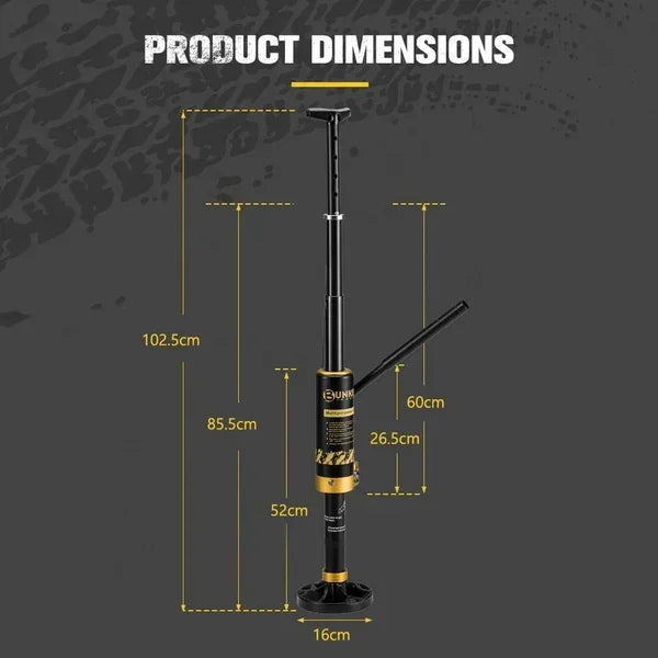 Bunker Indust Hydraulic Lift Recovery Jack | Removable Base | 8.8T