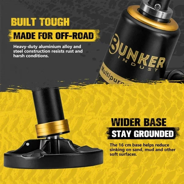 Bunker Indust Hydraulic Lift Recovery Jack | Removable Base | 8.8T