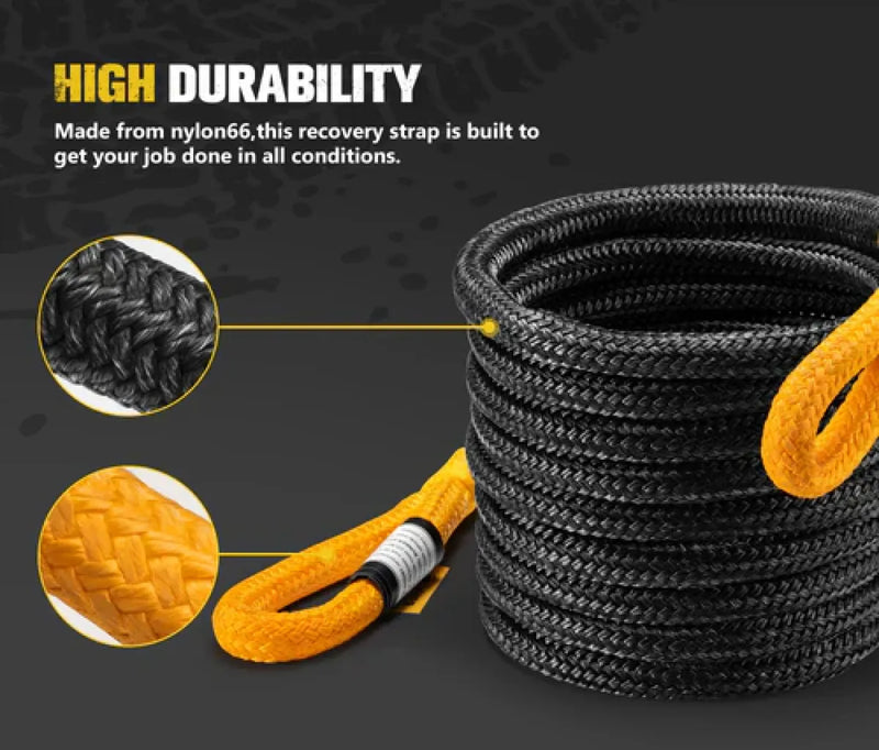 Bunker Indust Kinetic Recovery Rope 15T Snatch Strap | 25mm x 9m