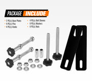 Bunker Indust Recovery Tracks Mounting Kit 4 Pins Track Holder Brackets Roof Rack Mounts - detail 2