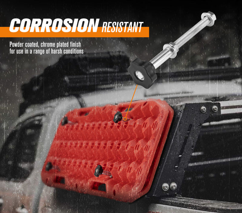 Bunker Indust Recovery Tracks Mounting Kit 4 Pins Track Holder Brackets Roof Rack Mounts - detail 7