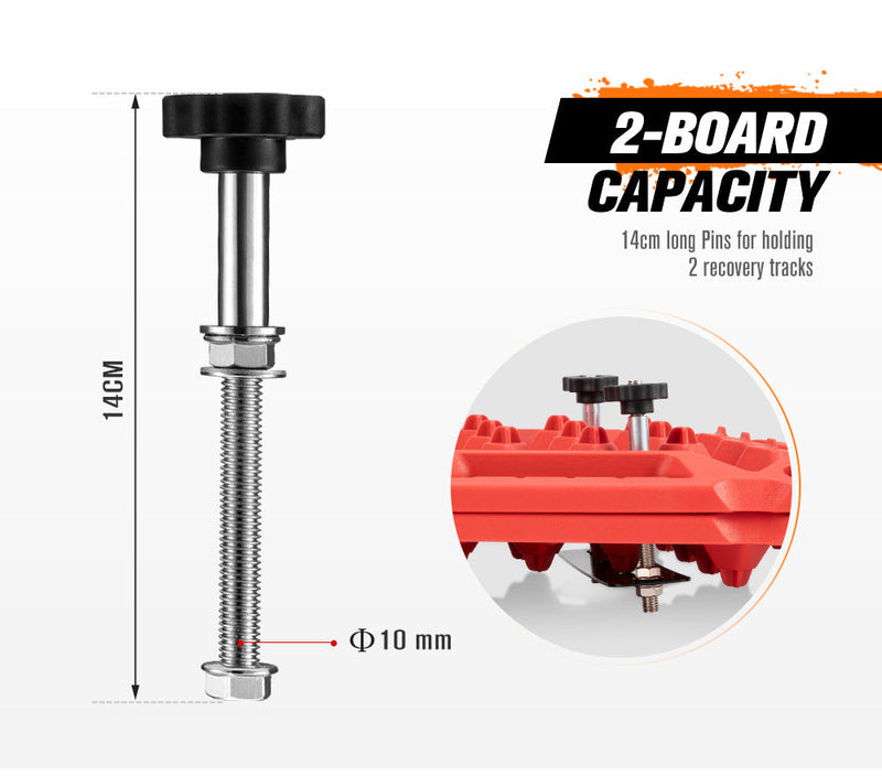 Bunker Indust Recovery Tracks Mounting Kit 4 Pins Track Holder Brackets Roof Rack Mounts - detail 6