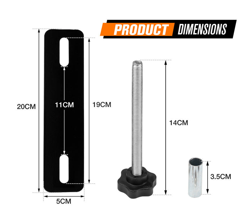 Bunker Indust Recovery Tracks Mounting Kit 4 Pins Track Holder Brackets Roof Rack Mounts - detail 1