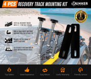Bunker Indust Recovery Tracks Mounting Kit 4 Pins Track Holder Brackets Roof Rack Mounts - detail 4