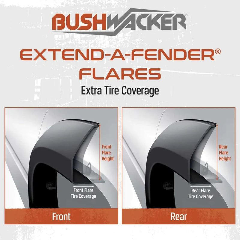 Bushwacker Extend A Fender Flares Fits Silverado 1500 Crew Cab | 4-Piece