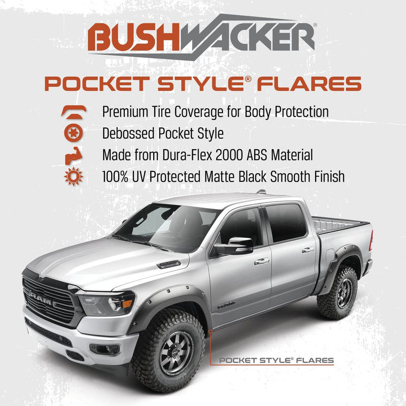 Bushwacker Pocket Style Fender Flares Fits GMC 2500HD (2022