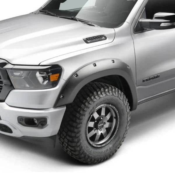 King Fender Flares – Pocket Style, Textured Black – Fits 2019-2022 Ram 1500 (Non-Rebel) – 4-Piece Set