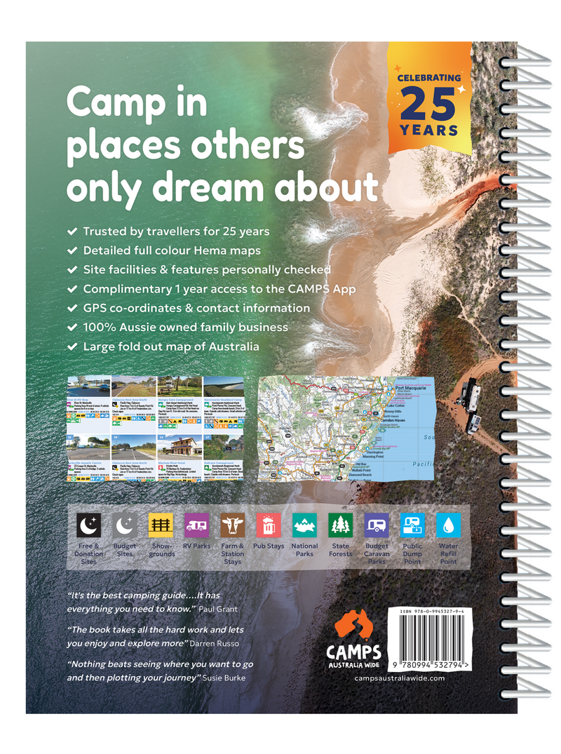 Camps 13 Easy to Read, Campsite Photos and Larger Maps | B4