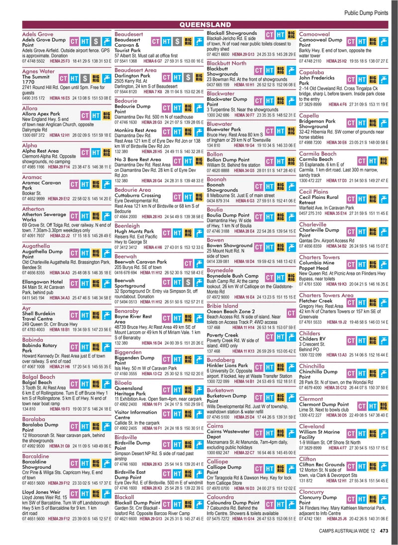 TV guide image featuring color-coded program listings in Camps Australia Wide B4 product