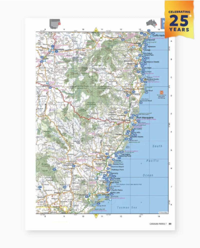 Caravan Parks 7 Camp Guide Book |  25th Anniversary Edition