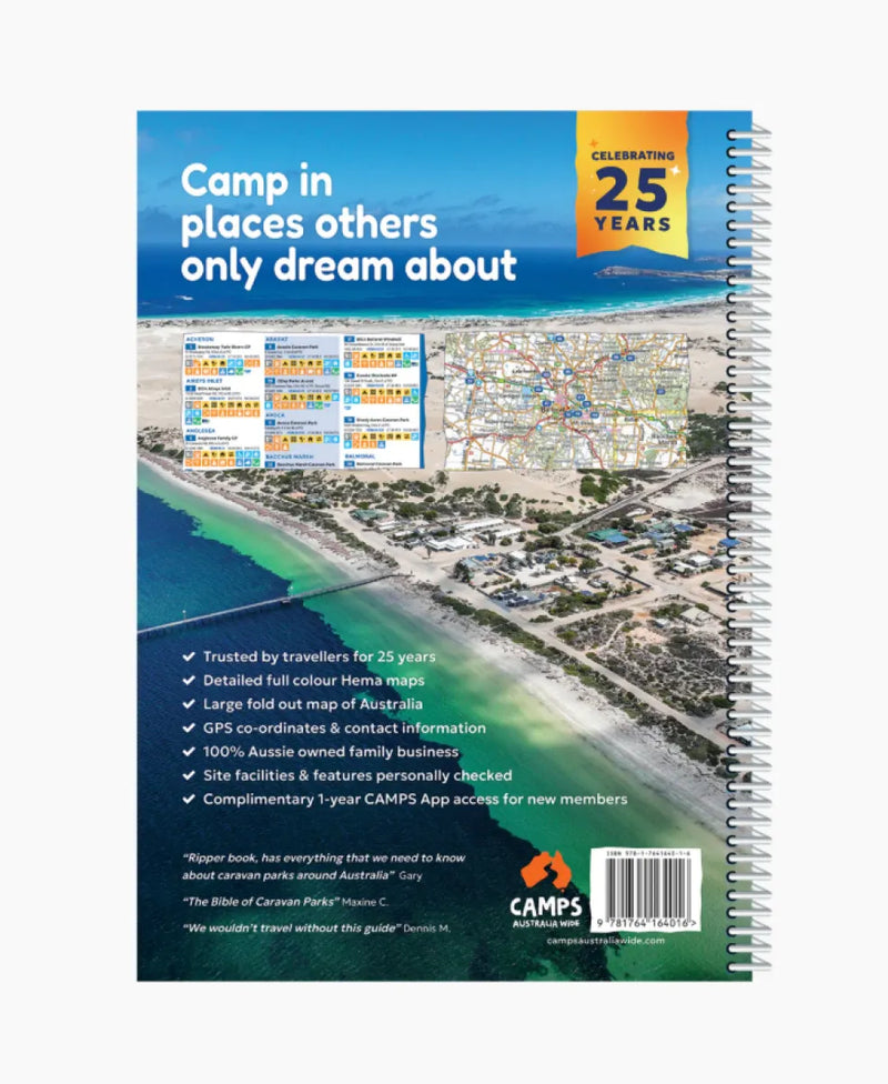 Caravan Parks 7 Camp Guide Book |  25th Anniversary Edition