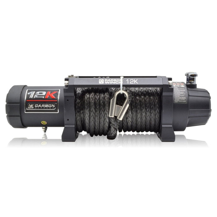 Carbon 12K 12000lb Electric Winch Version 3 | Black Rope - Electric Winch