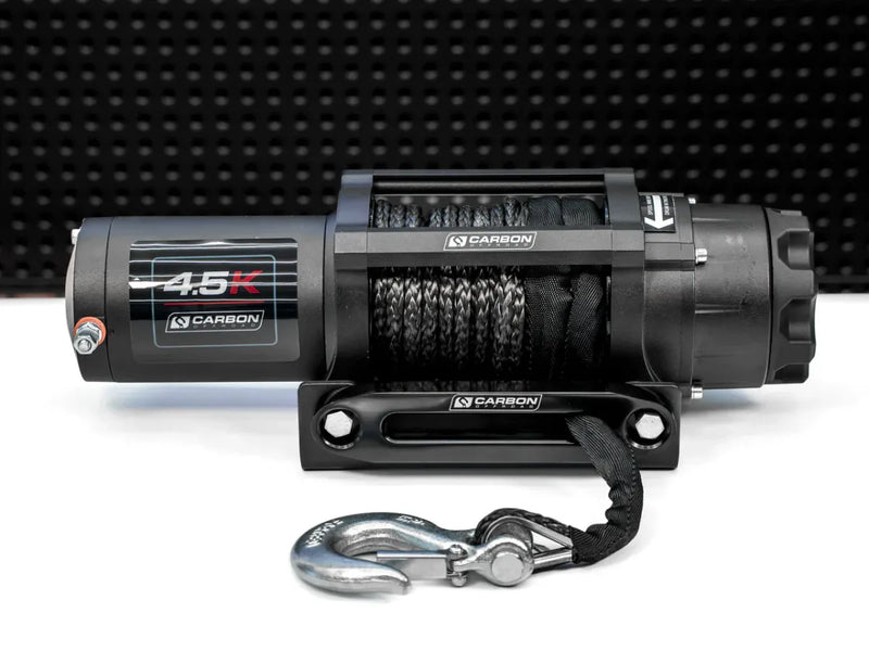 Carbon 4500lb ATV Trailer Winch with Synthetic Rope and Wireless Controller | CW-45