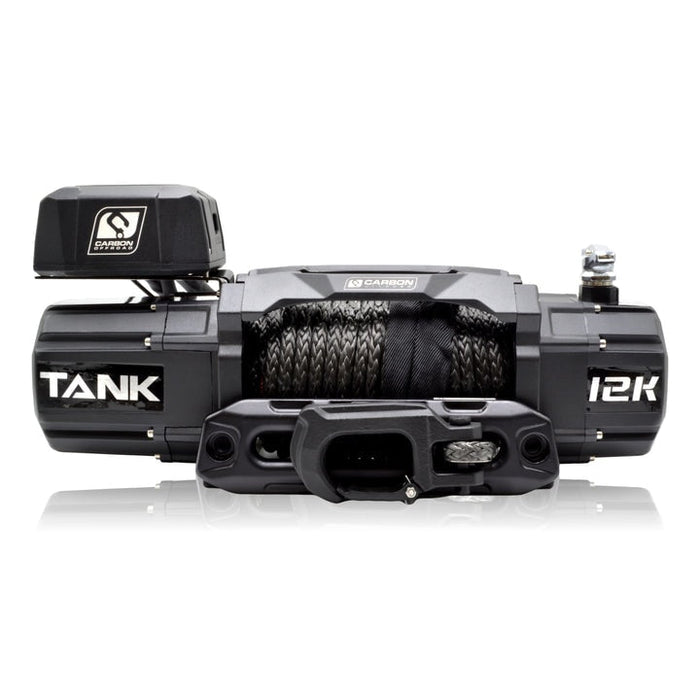 Carbon Offroad Tank 12000lb 4x4 12V Winch Kit IP68 - Electric Winch