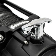 Carbon Offroad 12K Winch and Recovery Kit Bundle - winch fitted to a 4WD bullbar