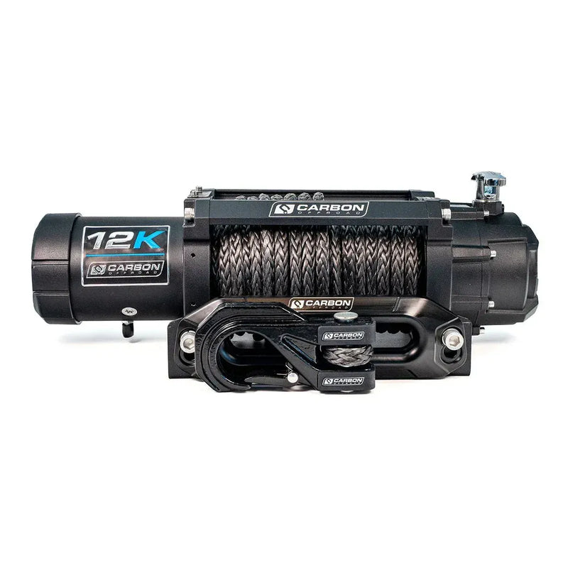 Carbon Offroad 12K Winch and Recovery Kit Bundle - winch and control box