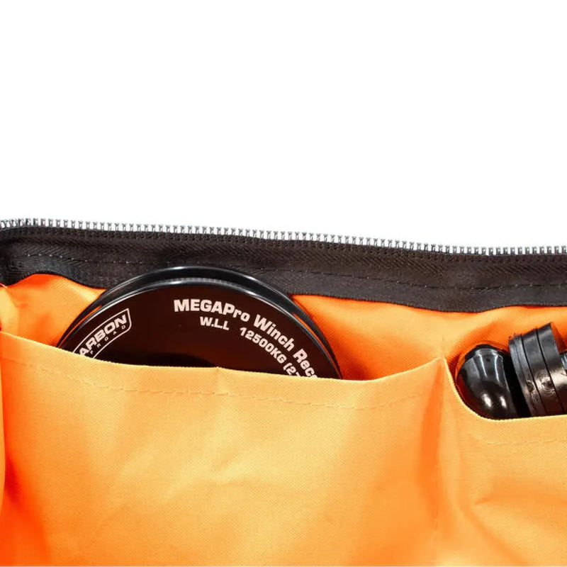 Carbon Offroad 12K Winch and Recovery Kit Bundle - heavy duty recovery gear carry bag