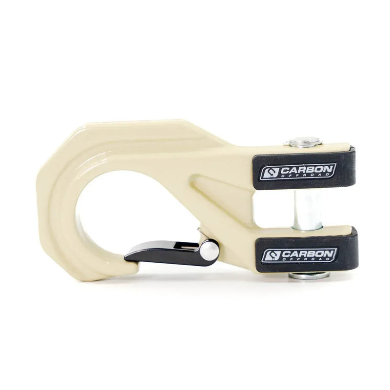 Carbon Offroad 12K Winch with Black Synthetic Rope