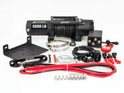 Carbon Offroad 6K Electric Winch with Synthetic Rope and Mounting Accessories