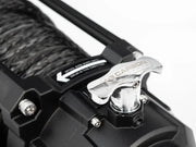 Close-up of guitar’s bridge with strings for Carbon Offroad Scout Pro Extreme Winch V3