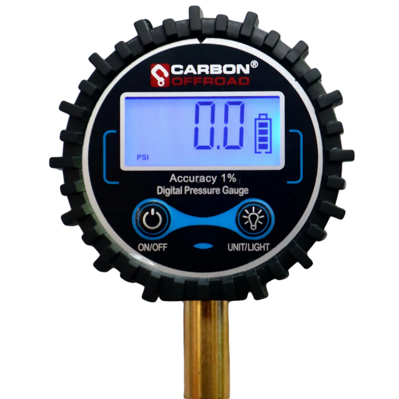 Carbon Offroad Digital Tyre Deflator Pressure Gauge - Tyre Pressure Gauges