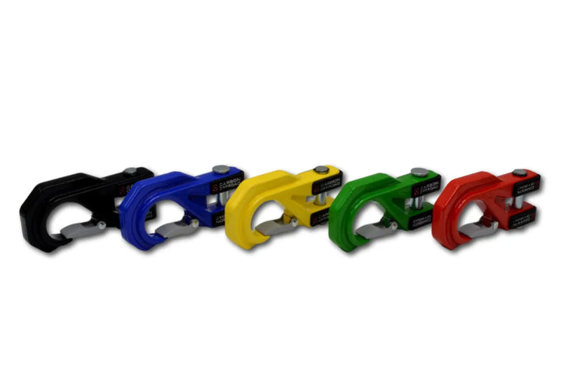 Colorful plastic pipe cutters in black blue yellow green red for Carbon Offroad Mega Pro Winch Hook