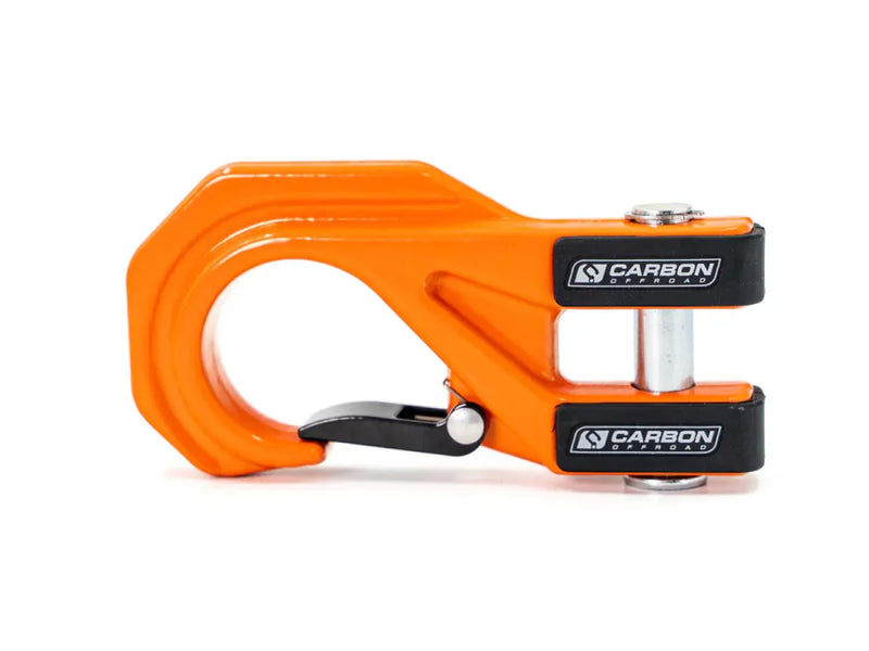 Carbon Offroad Mega Pro Winch Recovery Hook - Orange