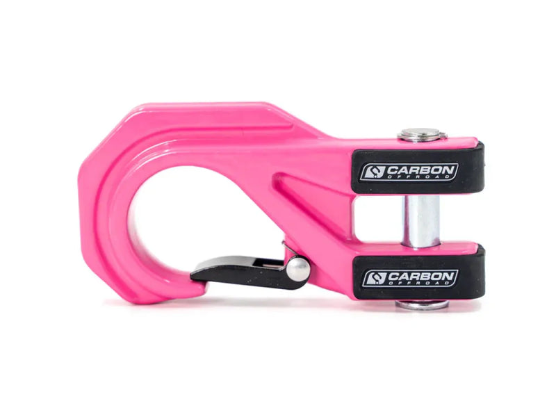 Carbon Offroad Mega Pro Winch Recovery Hook - Pink