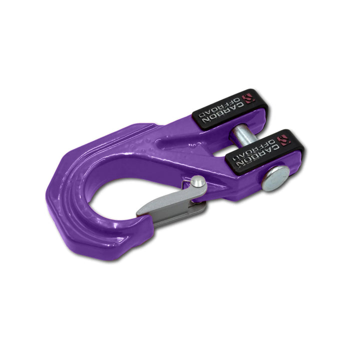 Carbon Offroad Mega Pro Winch Recovery Hook - Purple - Winch Hooks