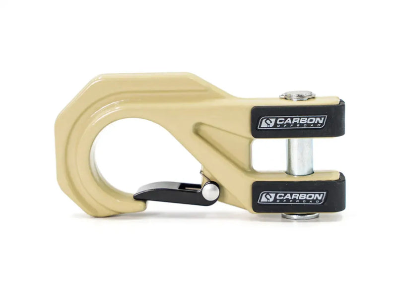 Carbon Offroad Mega Pro Winch Recovery Hook - Sandy Taupe