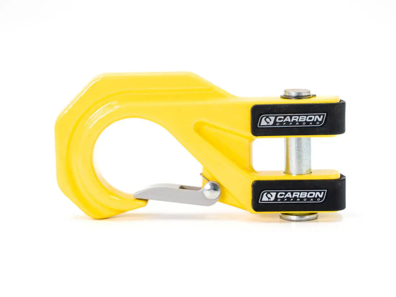 Carbon Offroad Mega Pro Winch Recovery Hook - Yellow