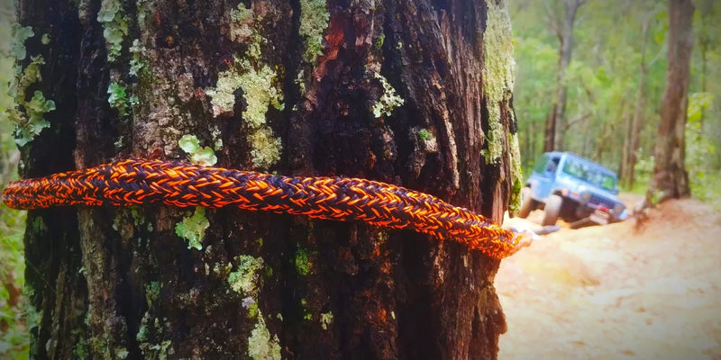 Carbon Offroad Monkey Fist 14T All Purpose Recovery Rope - Winch Rope/Cable