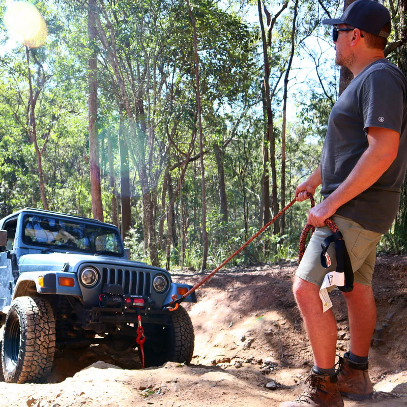 Carbon Offroad Monkey Fist 14T All Purpose Recovery Rope - Winch Rope/Cable