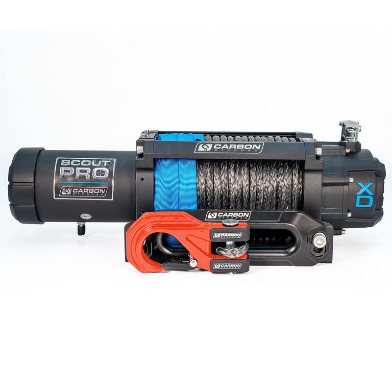 Carbon Offroad RS9 High Speed Winch Kit - Red