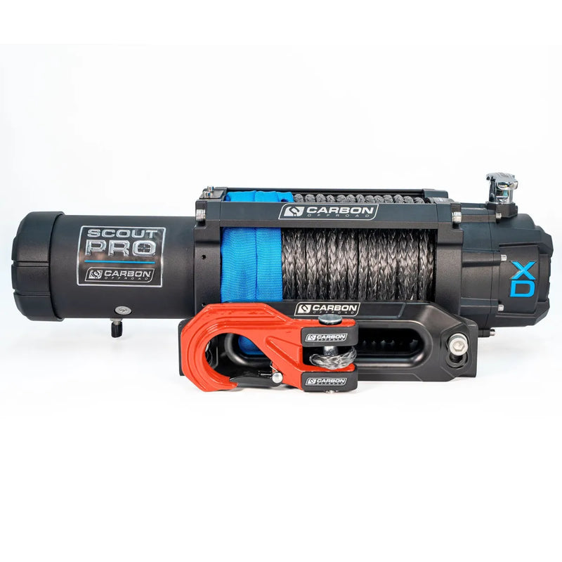 Carbon Offroad RS9 High Speed Winch Kit - Red