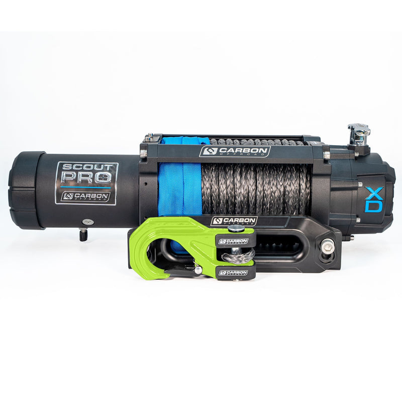 Carbon Offroad RS9 High Speed Winch Kit - Green