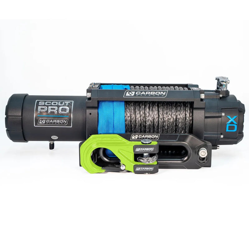 Carbon Offroad RS9 High Speed Winch Kit - Green