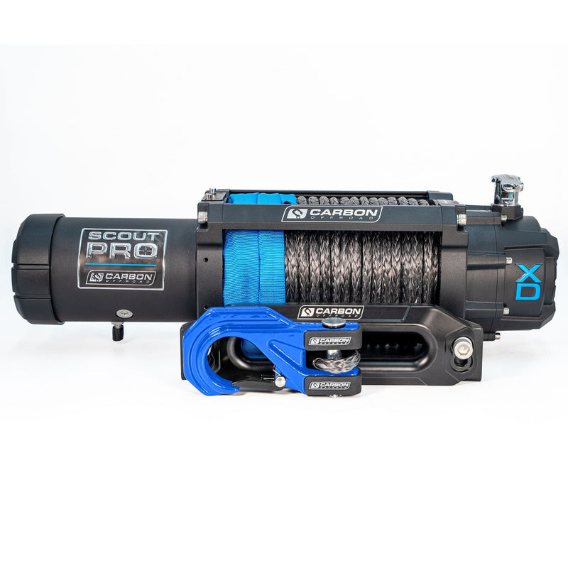 Carbon Offroad RS9 High Speed Winch Kit - Blue
