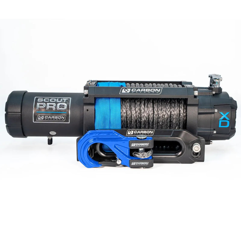 Carbon Offroad RS9 High Speed Winch Kit - Blue