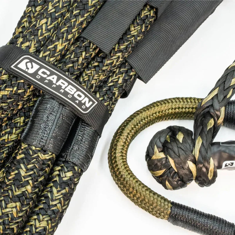 Carbon Offroad TAC 4x4 Vehicle Recovery Rope and Soft Shackle Combo