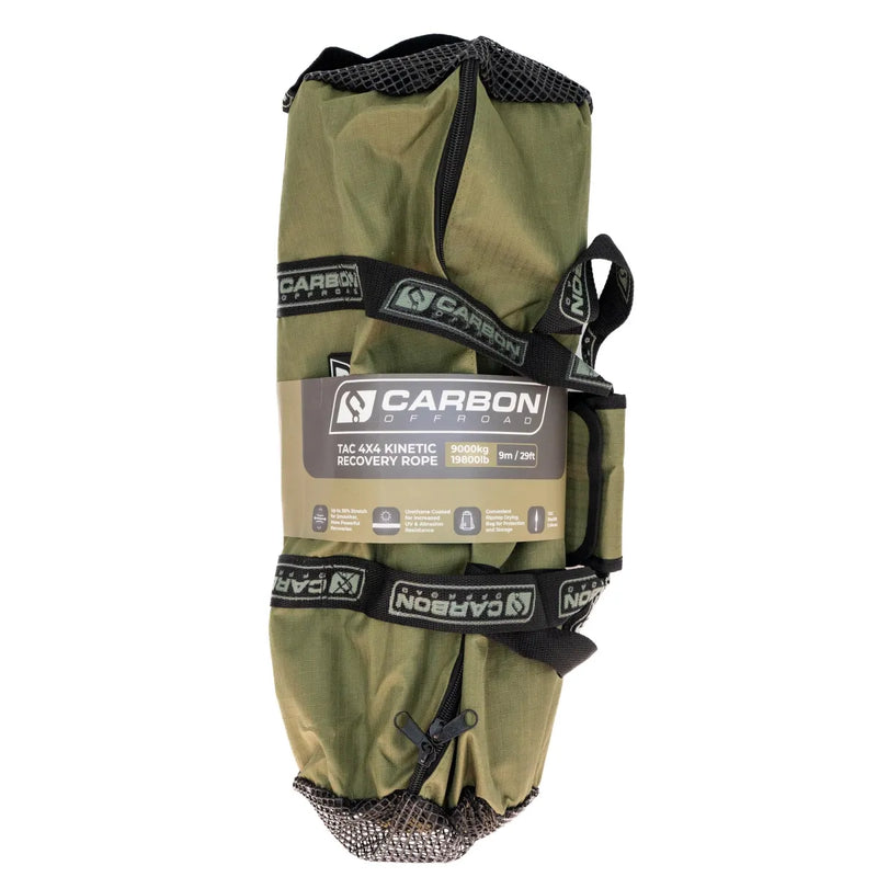 Carbon Offroad Tactical 4x4 Kinetic Recovery Rope | 19mm x 9m
