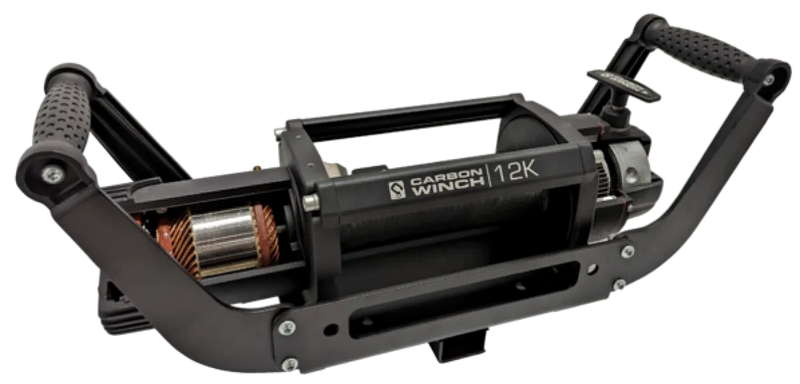 Carbon Offroad Tow Hitch Winch Mounting Cradle - Winch Accessories