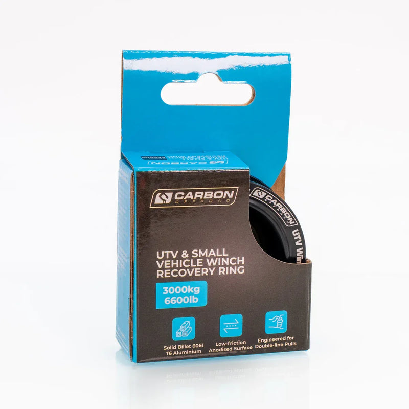 Carbon Offroad UTV Small Vehicle Winch Recovery Ring