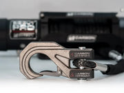 Carbon Scout Pro 15K Winch and Recovery Kit Bundle - winch with hook detail