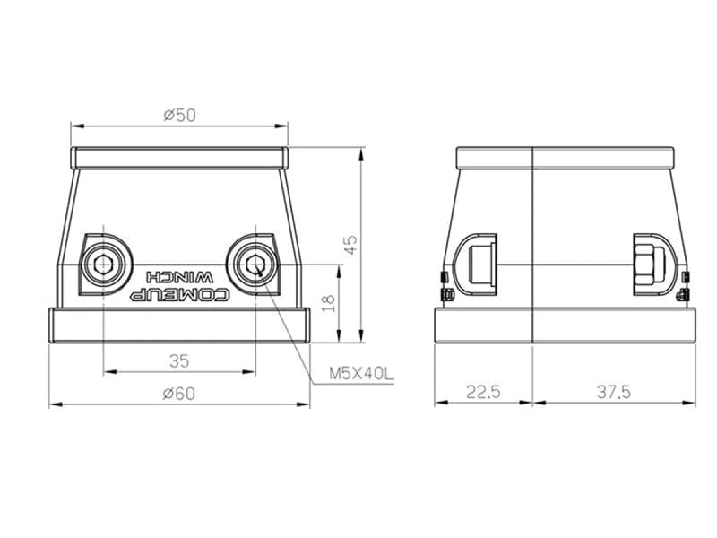 COMEUP 10mm / 11 mm Winch Rope Stopper