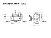 COMEUP Cub 2 ATV Powersports Electric Winch | 2,000lb