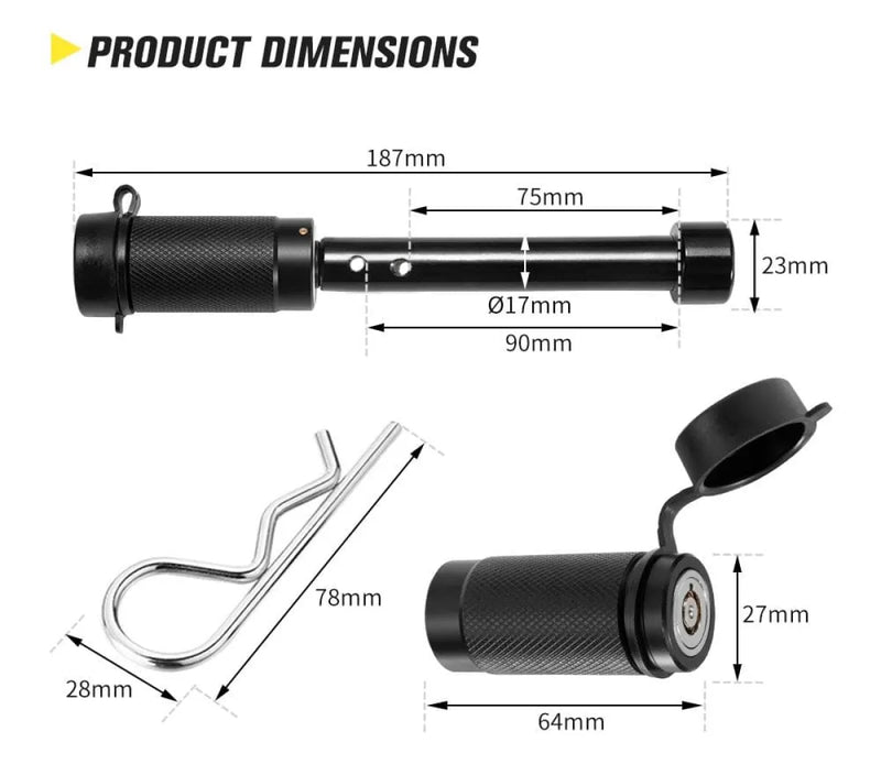 Dual Hitch 2 Towbar Hitch Ball Mount by San Hima - TOW BARS
